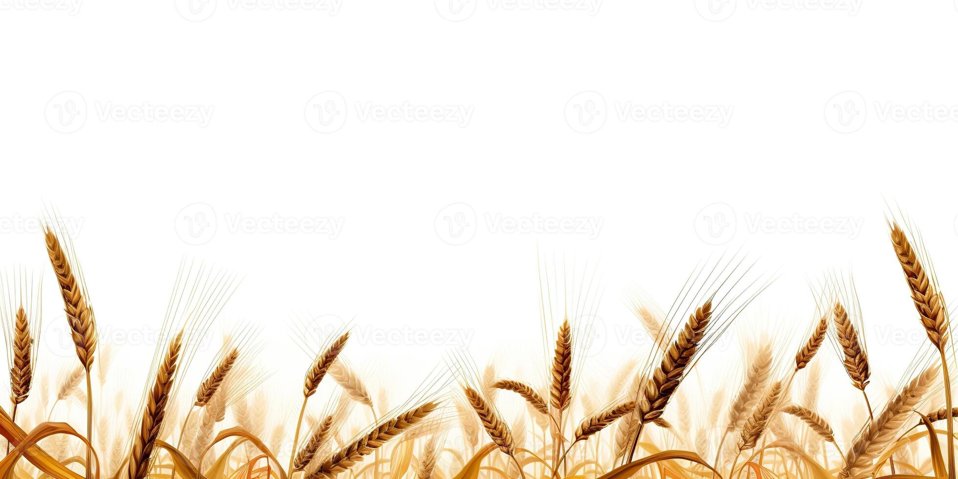 AI Generated. AI Generative. Wheat harvest field plant on canvas. Mockup decoration texture background. Farm harvest food bakery deocration graphics. Graphic Art photo