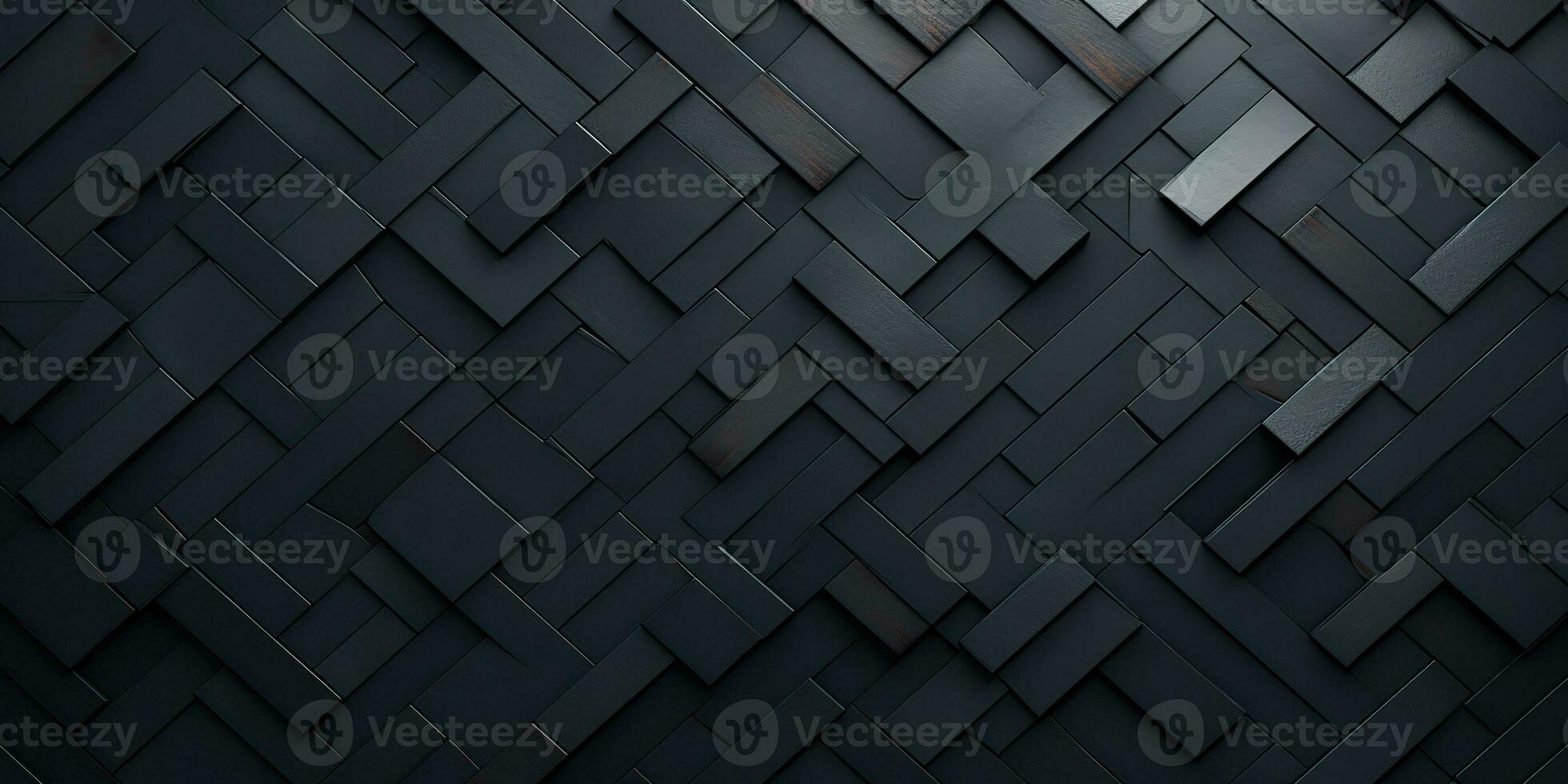 AI Generated. AI Generative. Darm metal steel plane stripe block brick abstract geometric shapes. Background texture pattern. Graphic Art photo