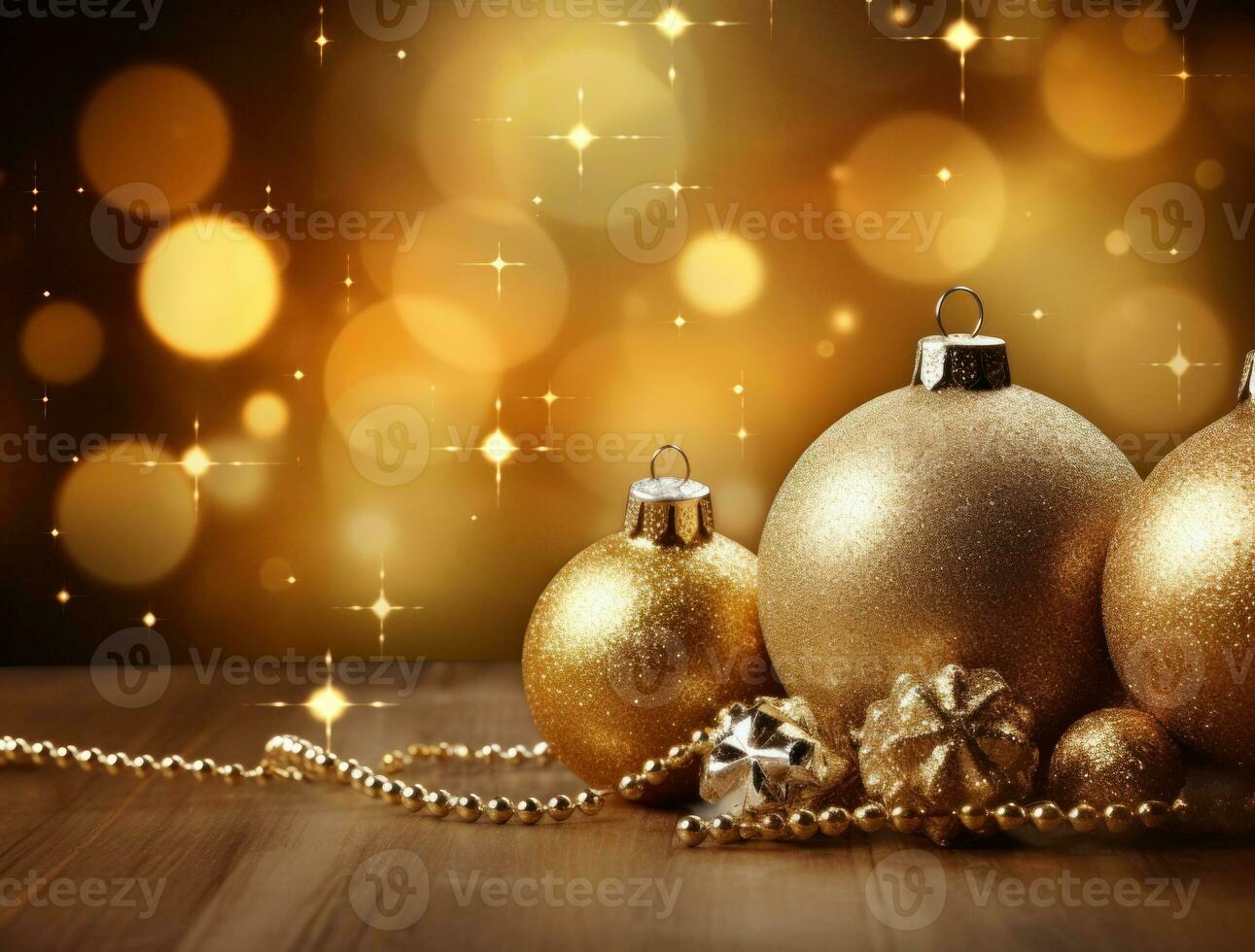 Golden Christmas background photo