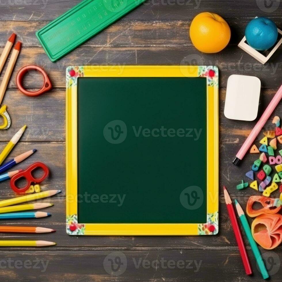 Back to school frame background photo