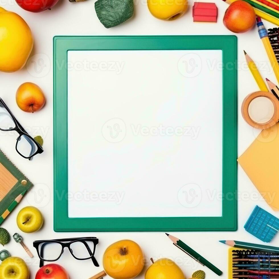 Back to school frame background photo