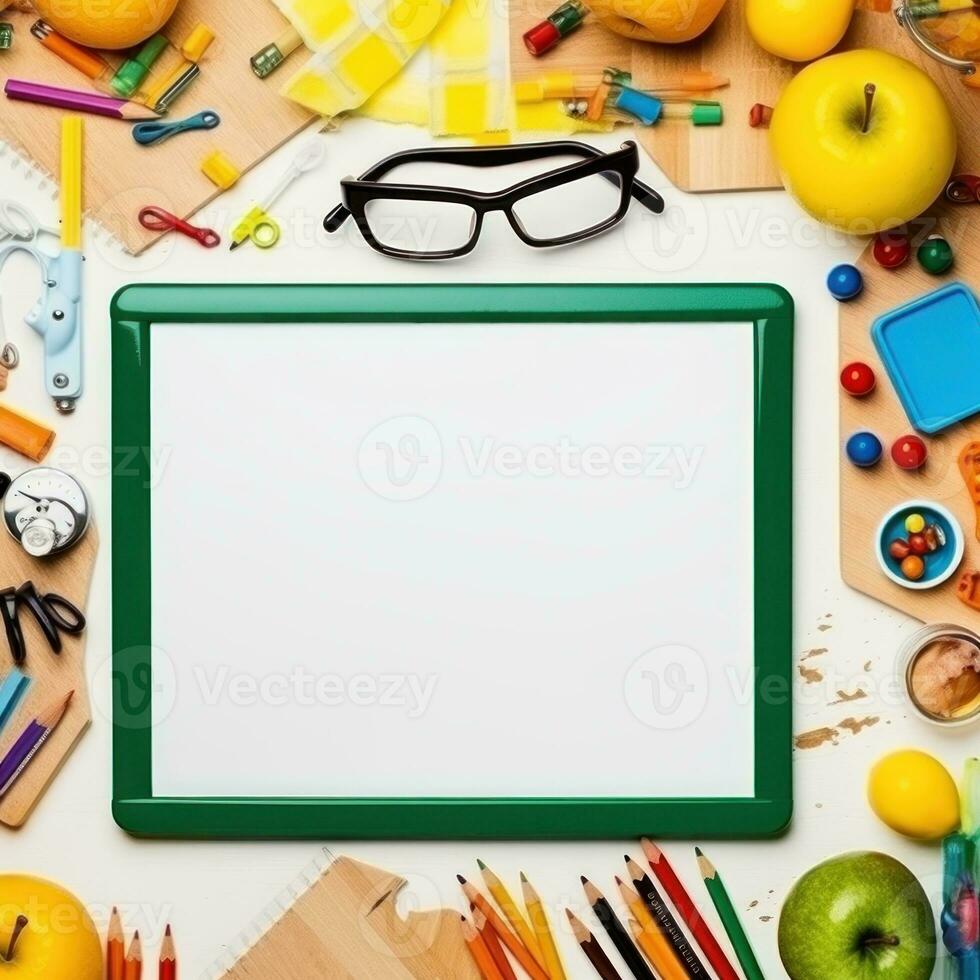 Back to school frame background photo