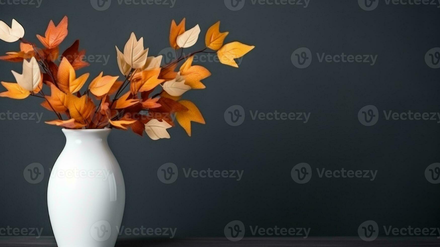 minimalista fondo de pantalla con otoño ramo de flores foto
