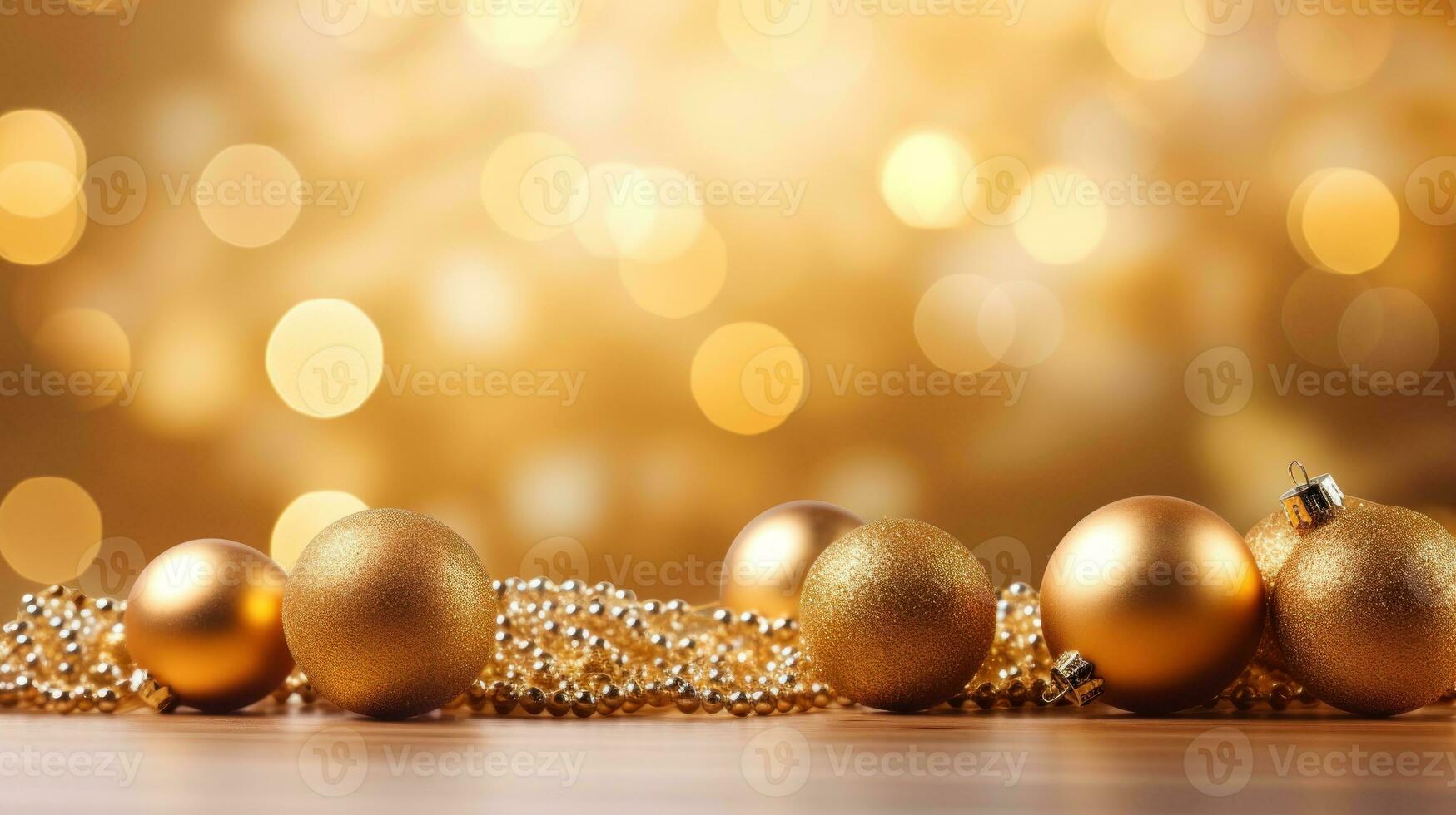 Golden Christmas background photo