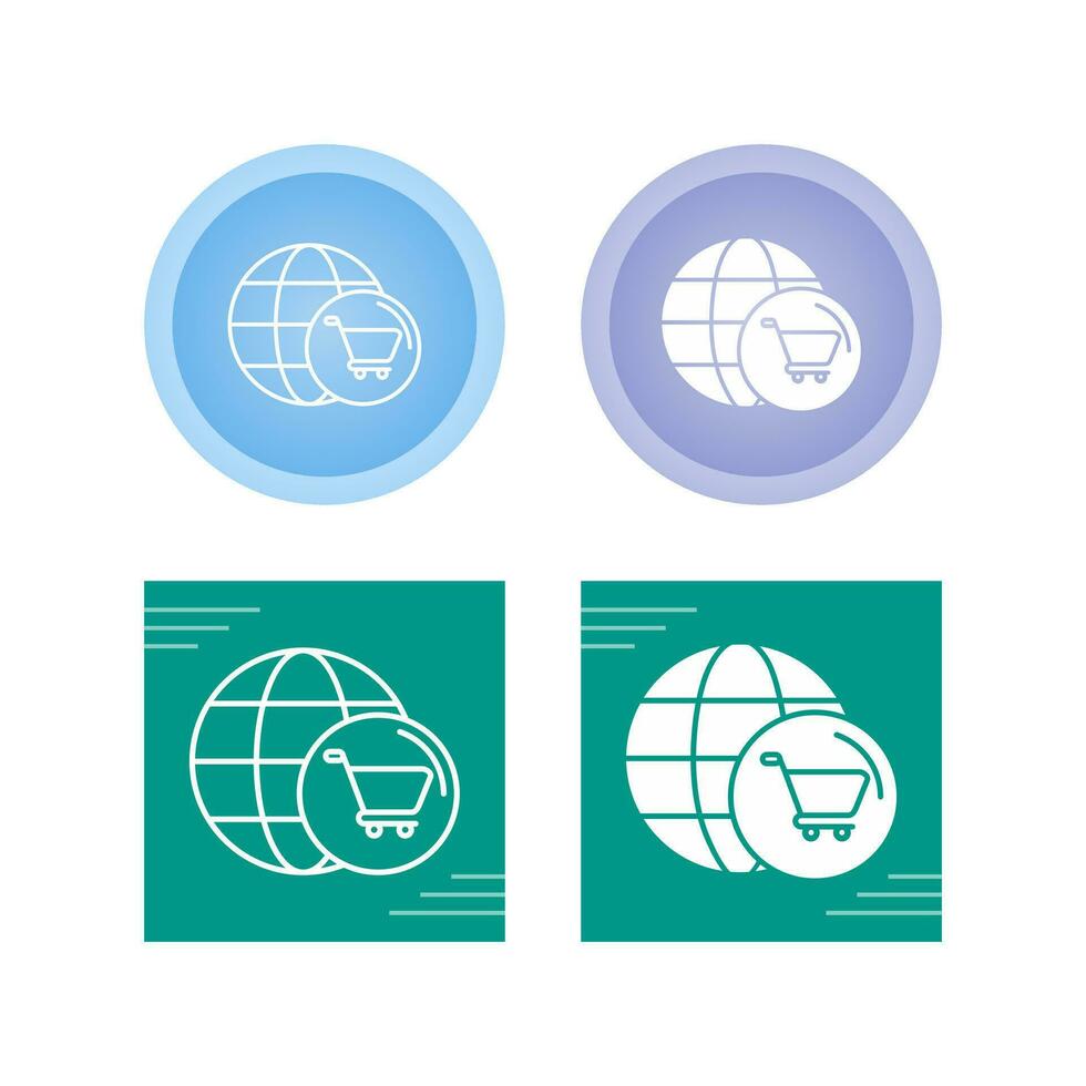 World Cart Vector Icon