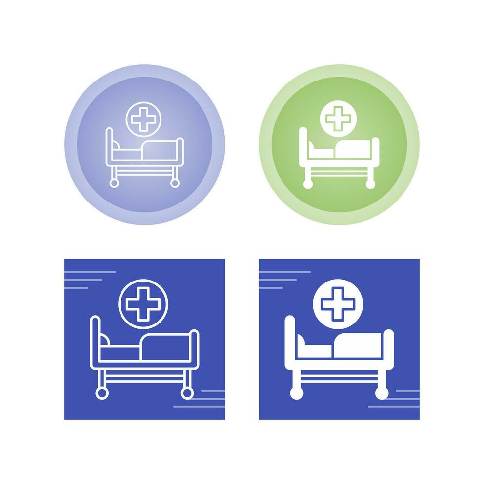 Hospital Bed Vector Icon