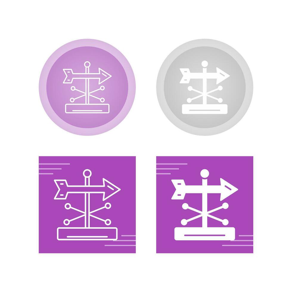 Wind Vane Vector Icon