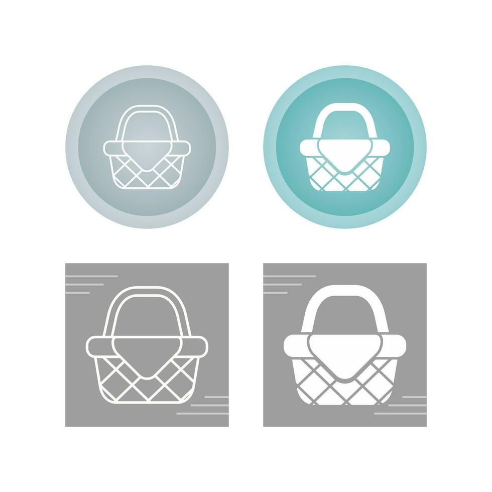 Picnic Basket Vector Icon