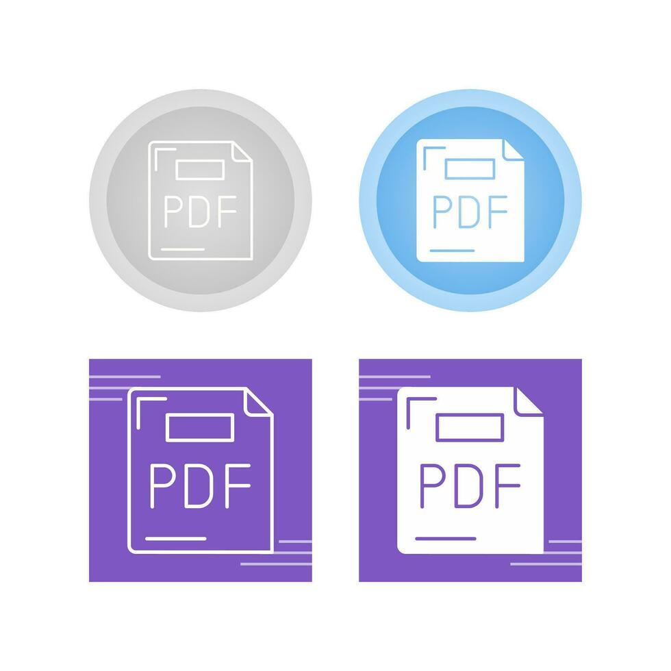 icono de vector de pdf