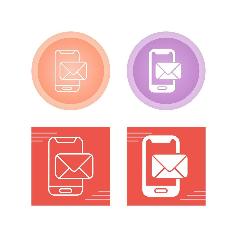 icono de vector de correo de teléfono