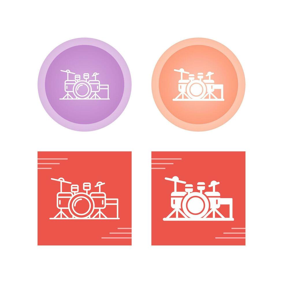 Drum Set Vector Icon