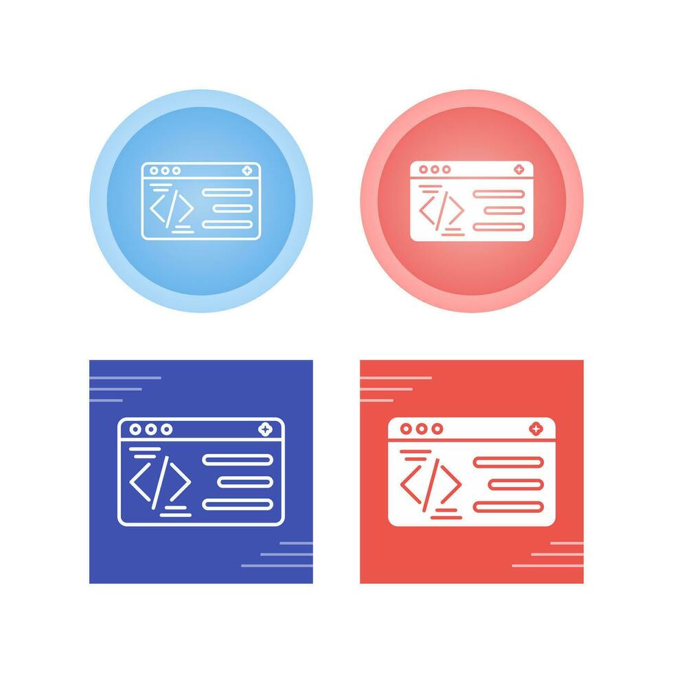 icono de vector de programación