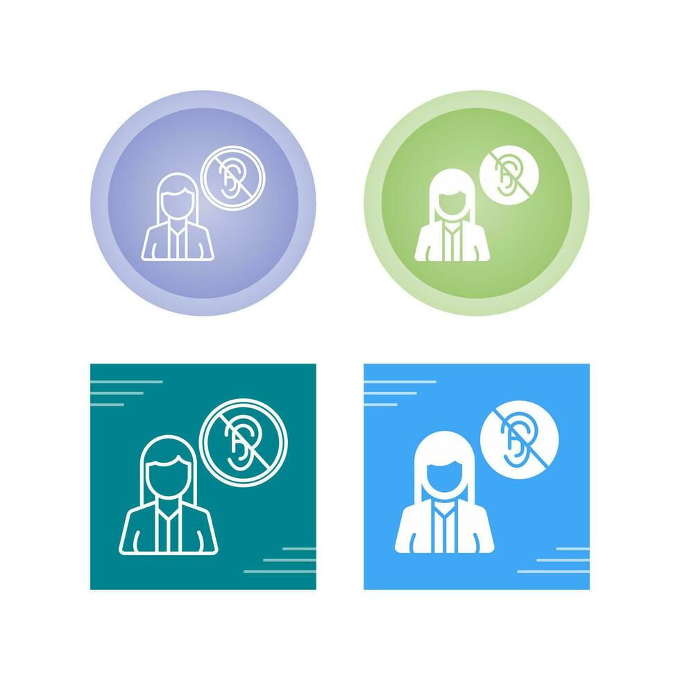 Deaf Vector Icon