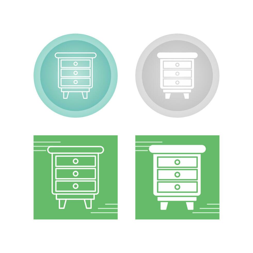 Chest Of Drawers Vector Icon