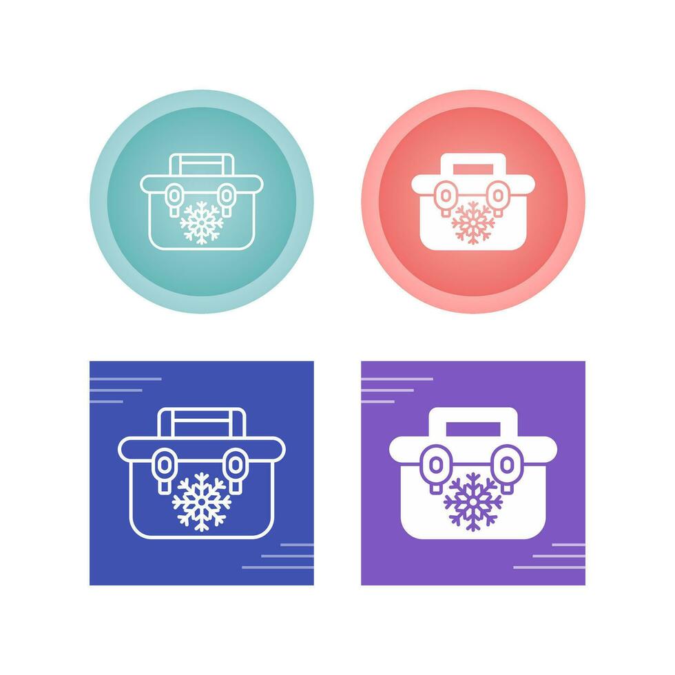 Portable Fridge Vector Icon