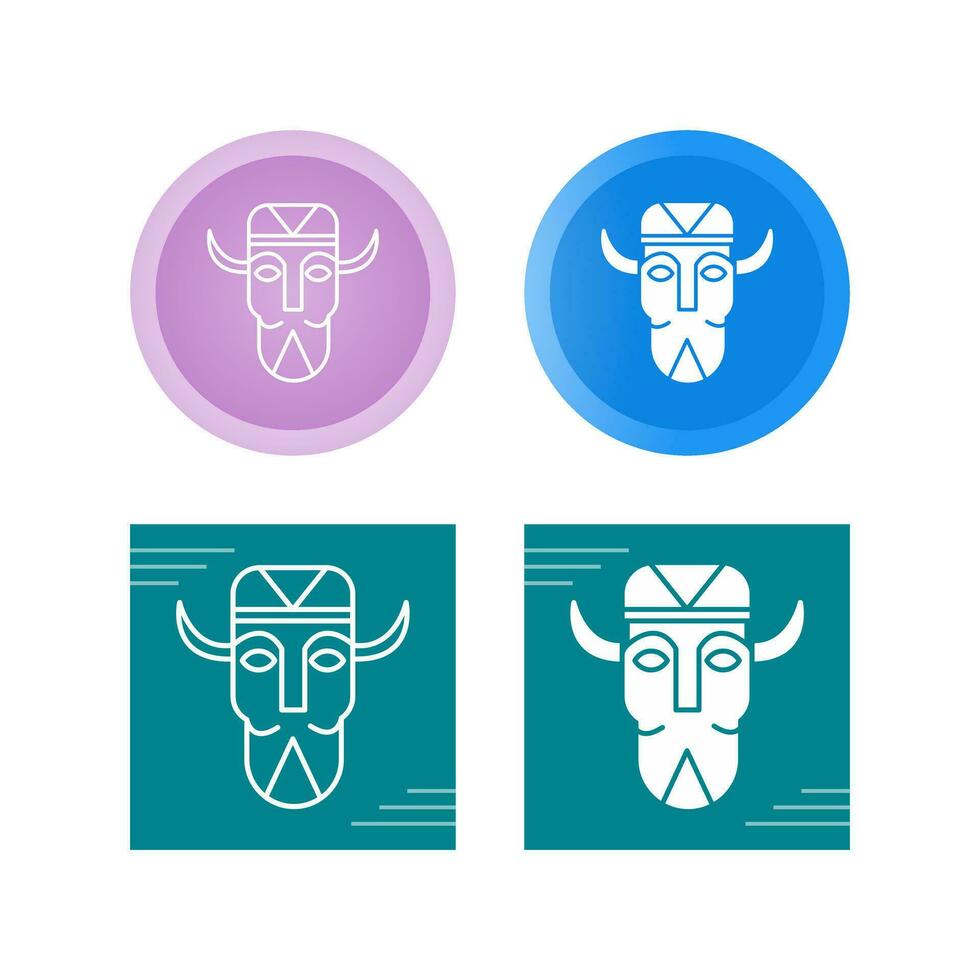 African Mask Vector Icon