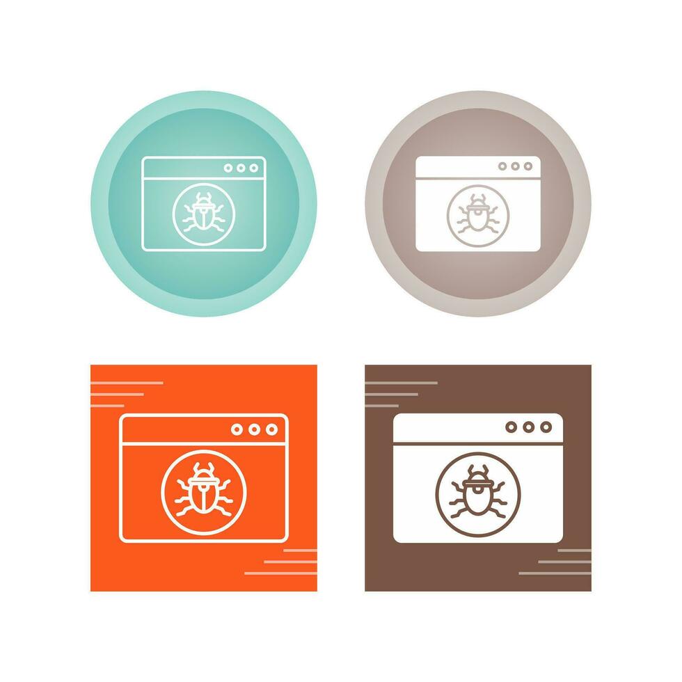 Website Attack Vector Icon