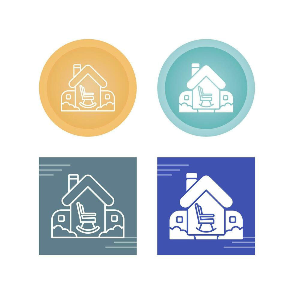 Retirement Home Vector Icon