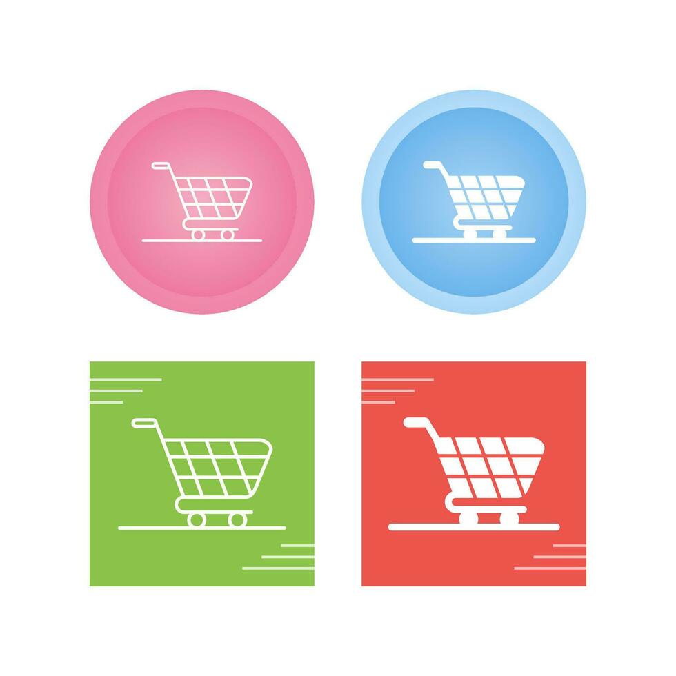 icono de vector de carrito de compras