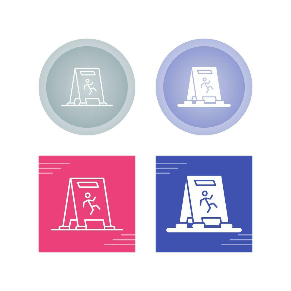 Wet Floor Vector Icon