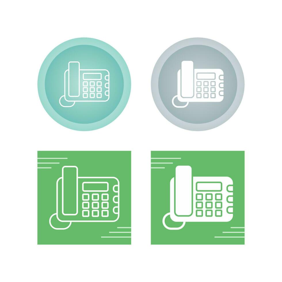 Land Line Phone Vector Icon