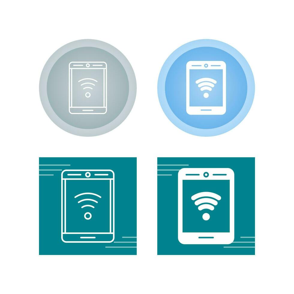 Phone With Signal Vector Icon