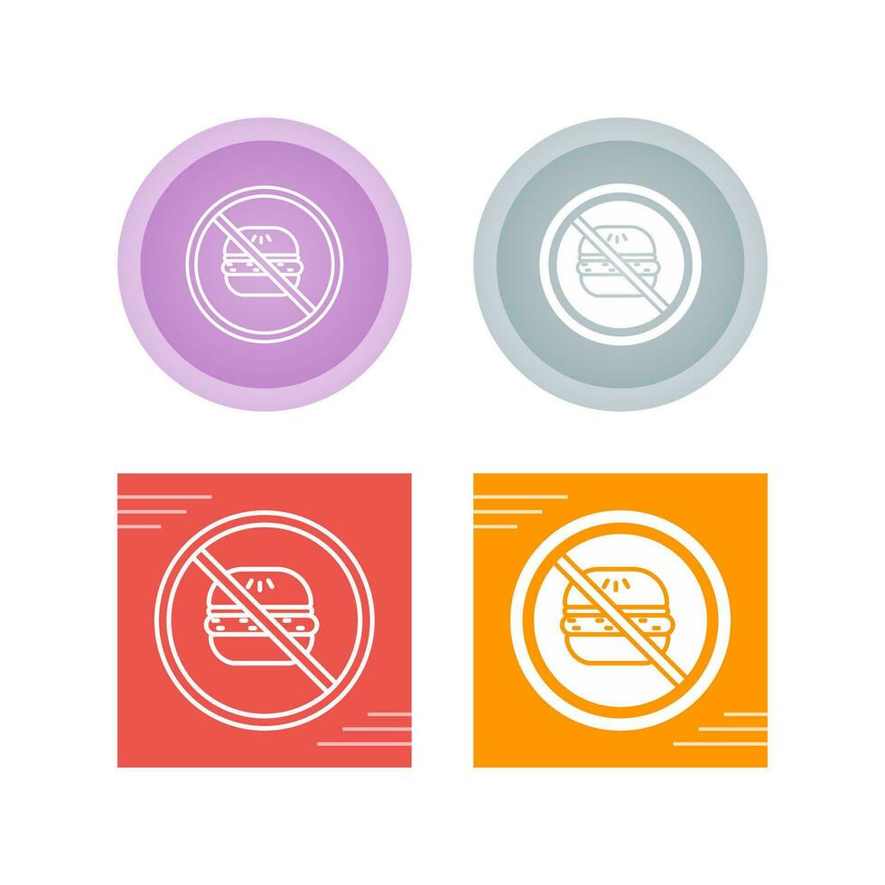 No Eating Vector Icon