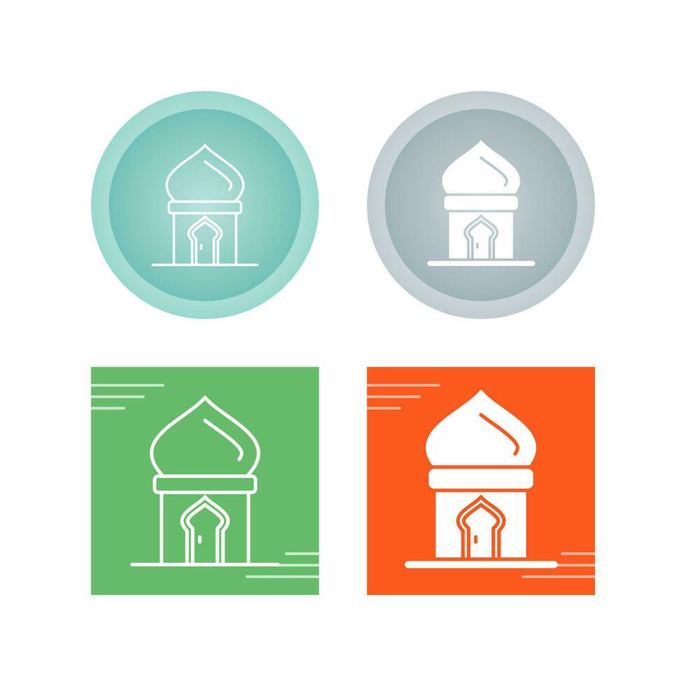 icono de vector de puerta masjid