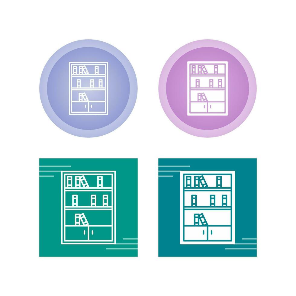 Books Shelf Vector Icon