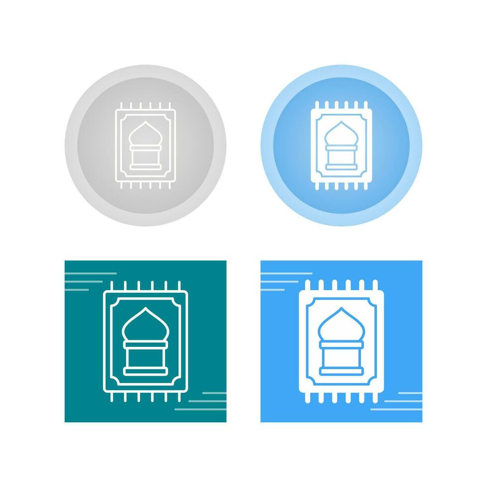 Prayer Rug Vector Icon