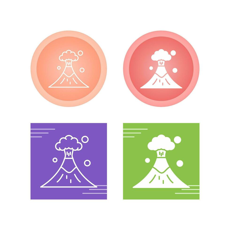 Volcano Vector Icon