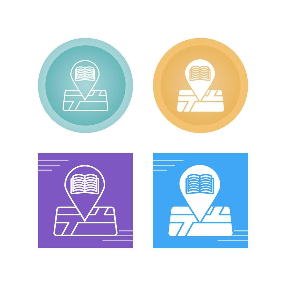 Library Location Vector Icon