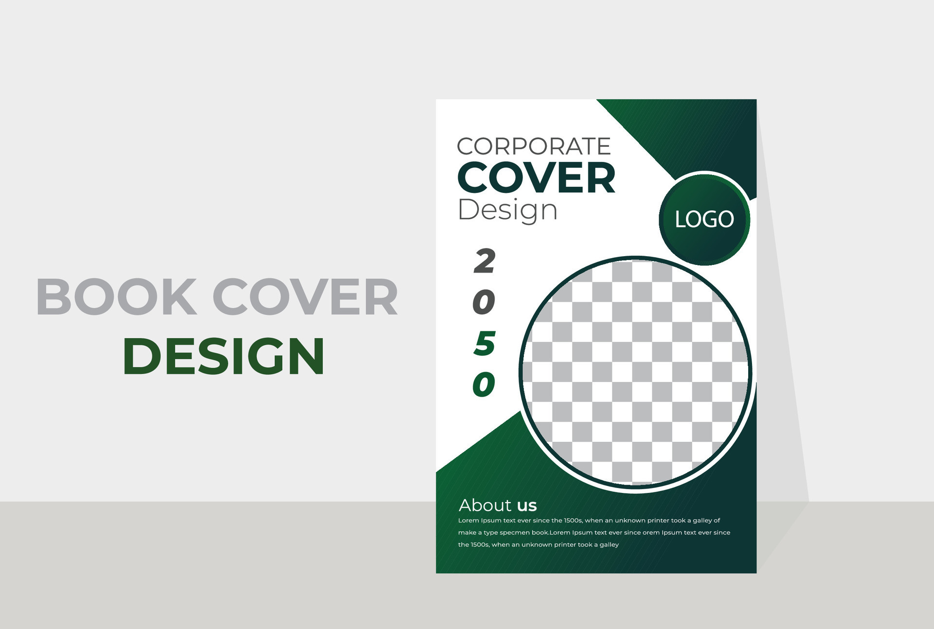 professional book cover design. Green color business book cover design