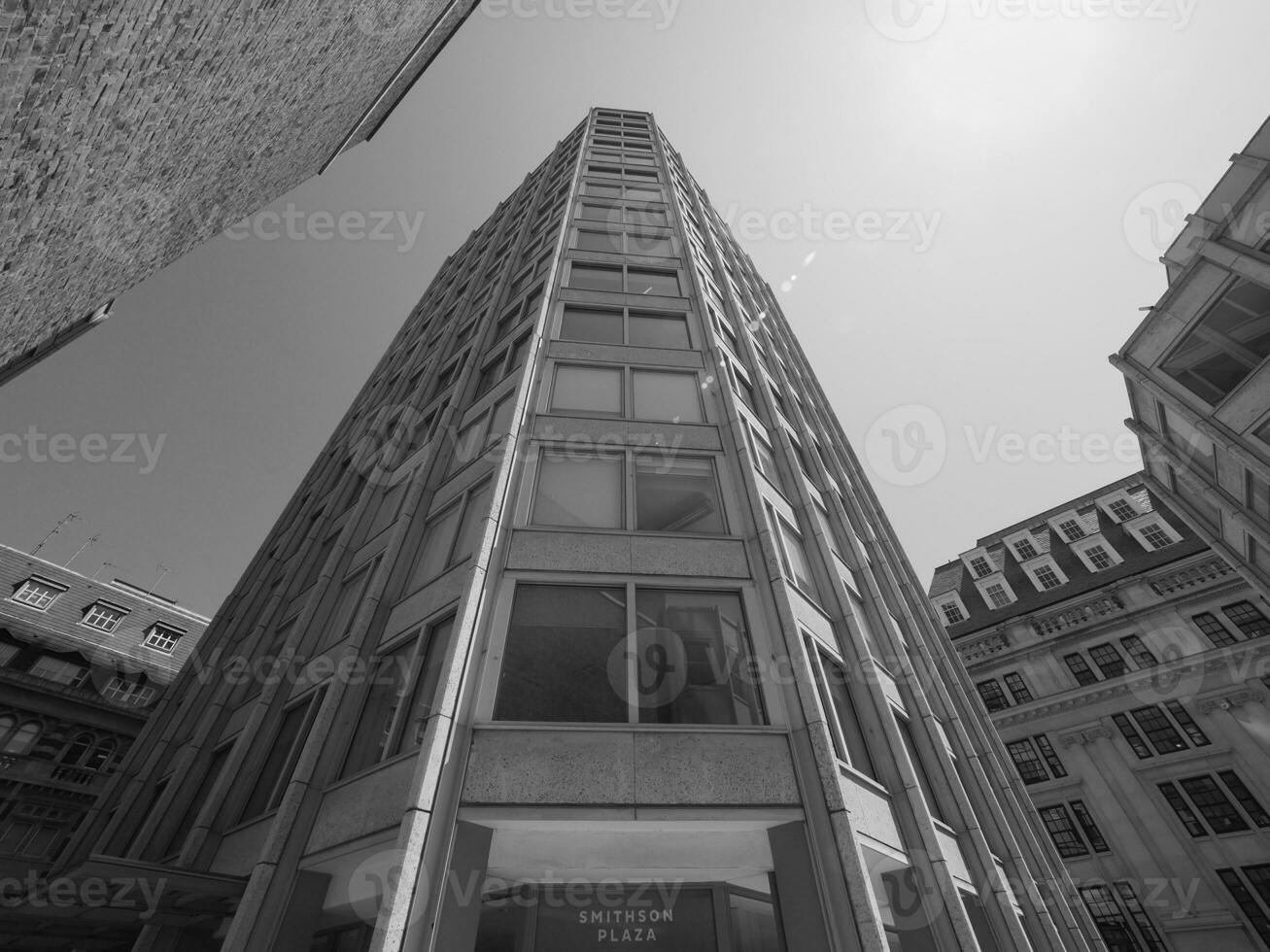 Economist Building in bw in London photo
