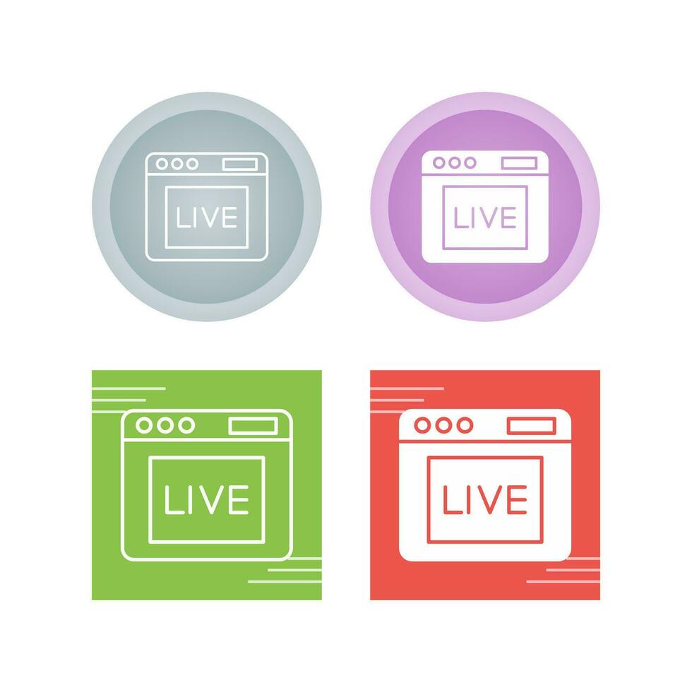 Live Vector Icon