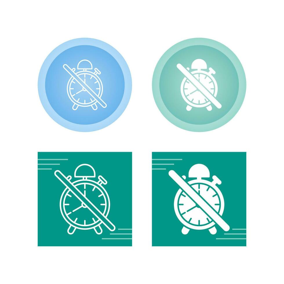 No Alarm Vector Icon