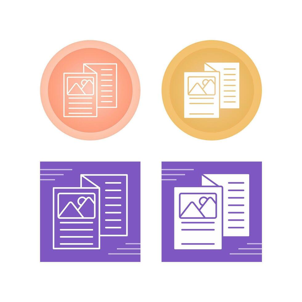 Brochure Vector Icon