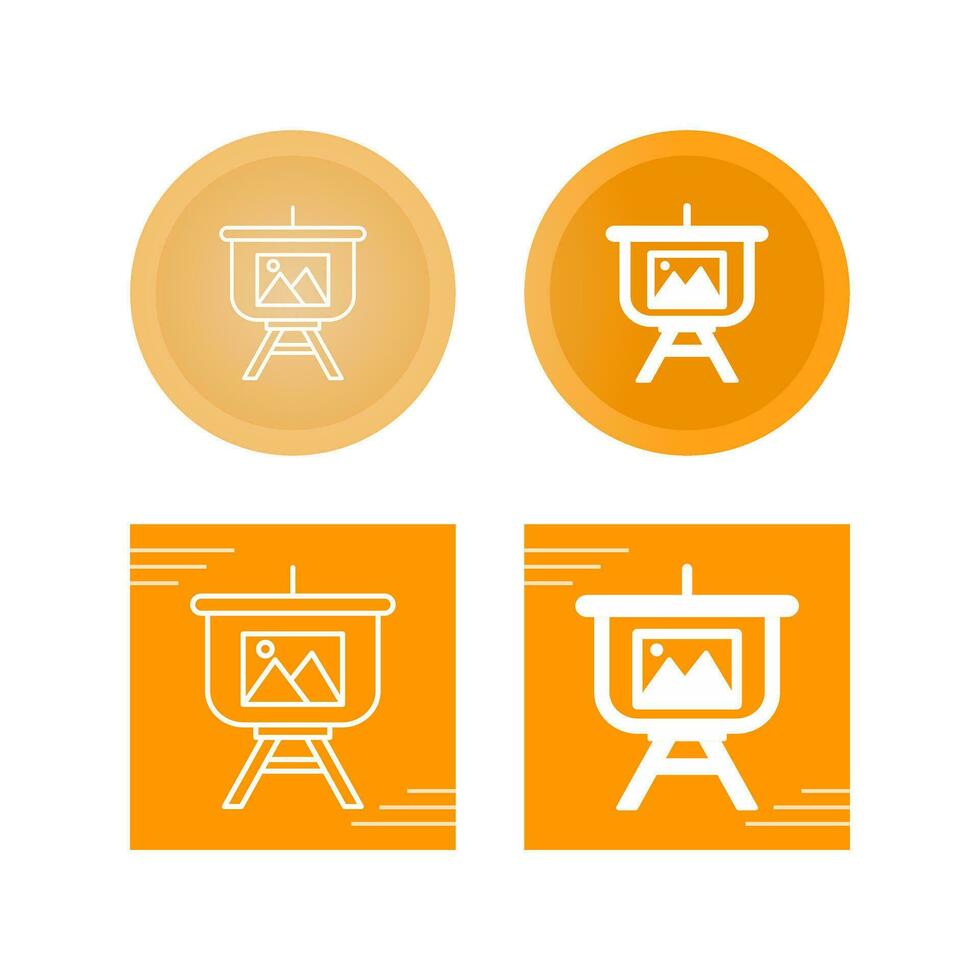 Gallery Presentation Vector Icon