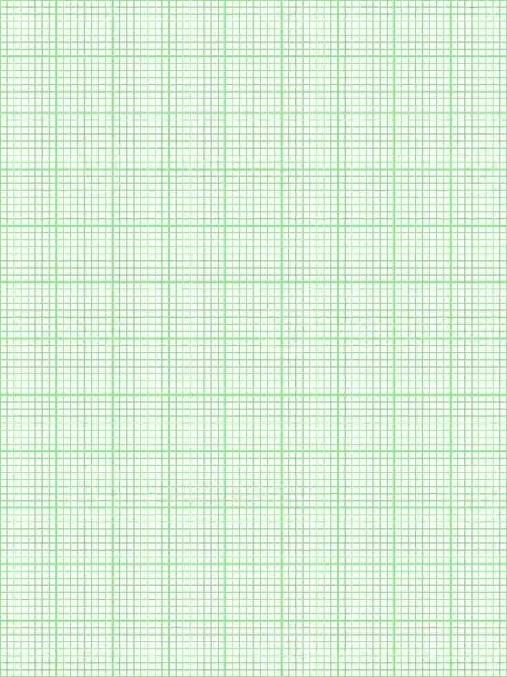 green color graph paper over white background photo