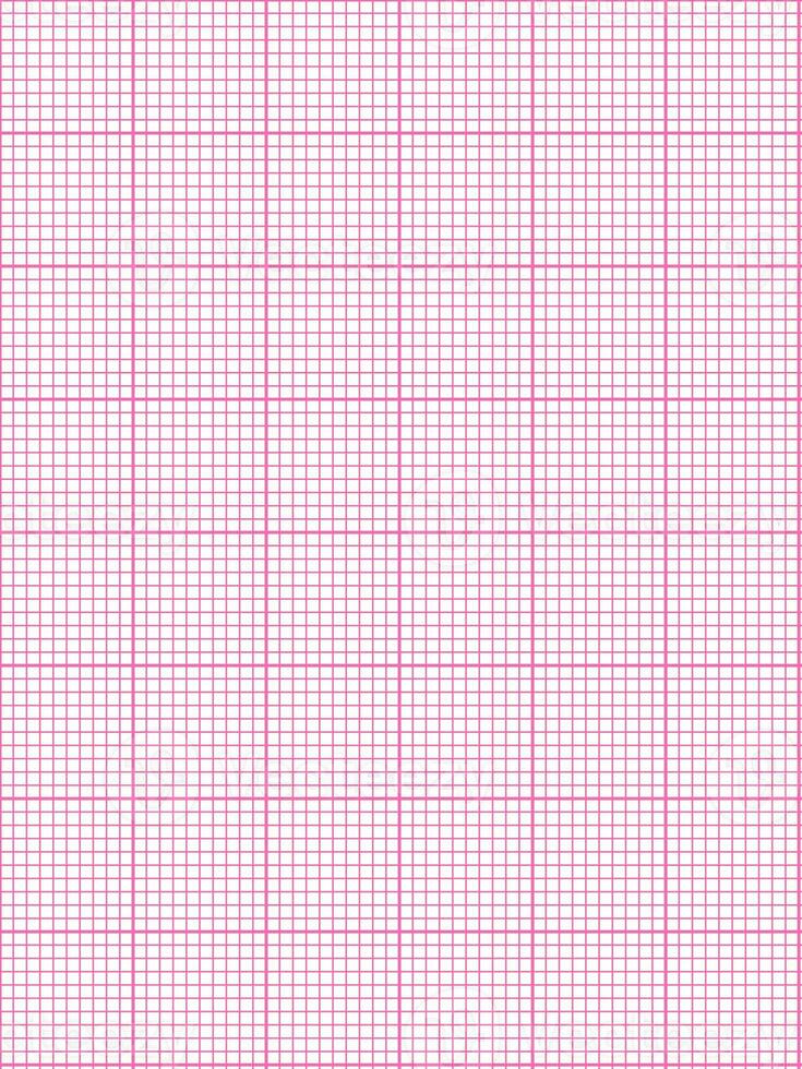 pink color graph paper over white background photo