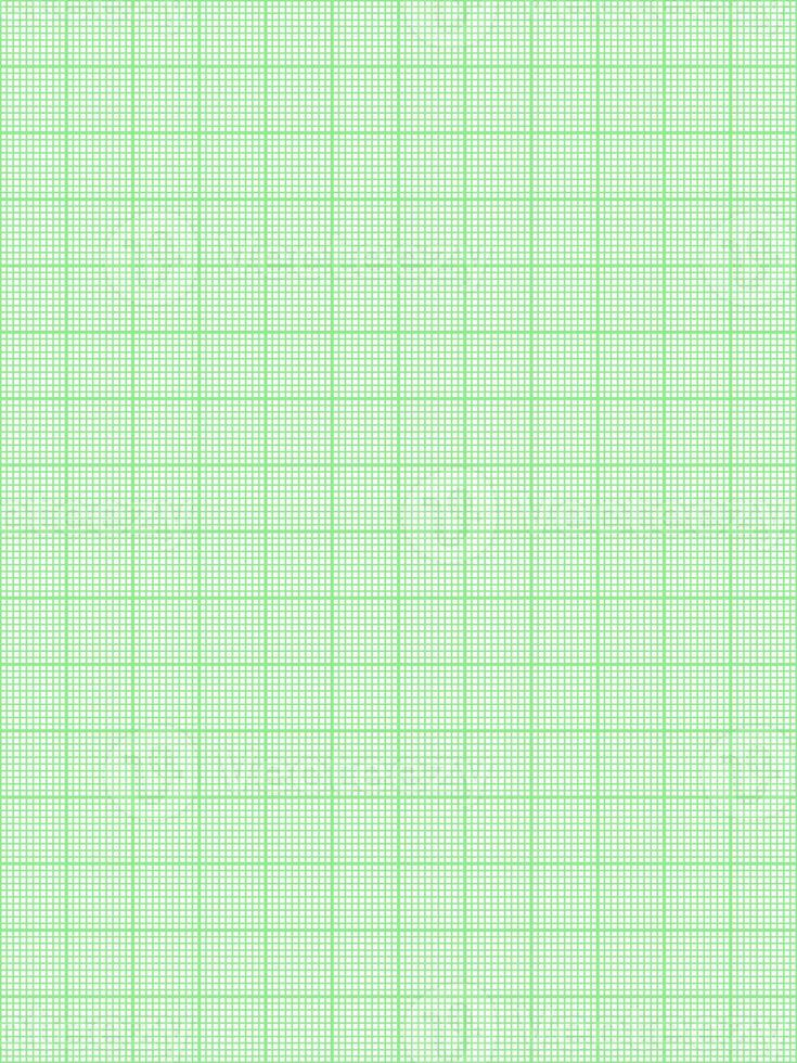 green color graph paper over white background photo