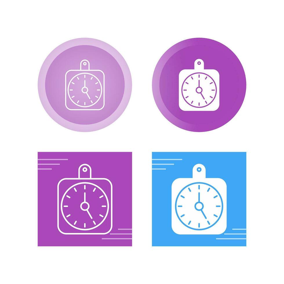 icono de vector de reloj de pared