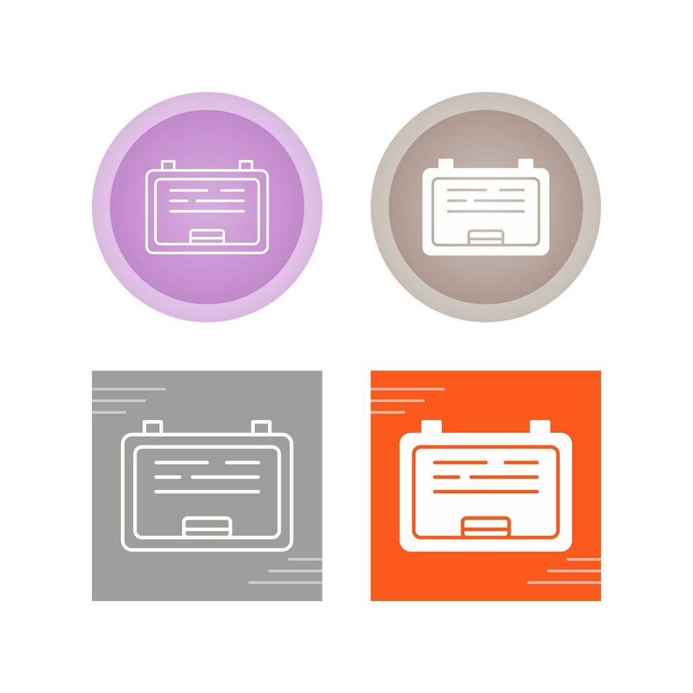 White Board Vector Icon