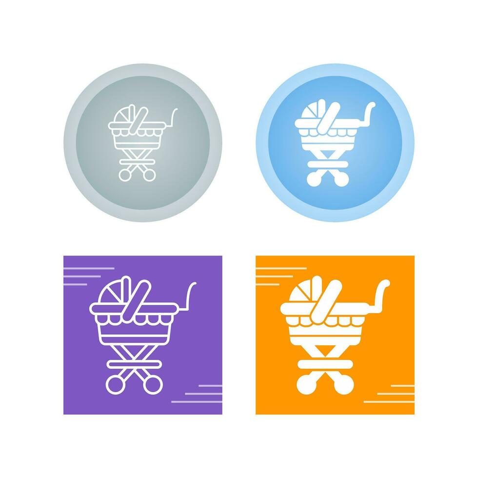 Baby Carriage Vector Icon