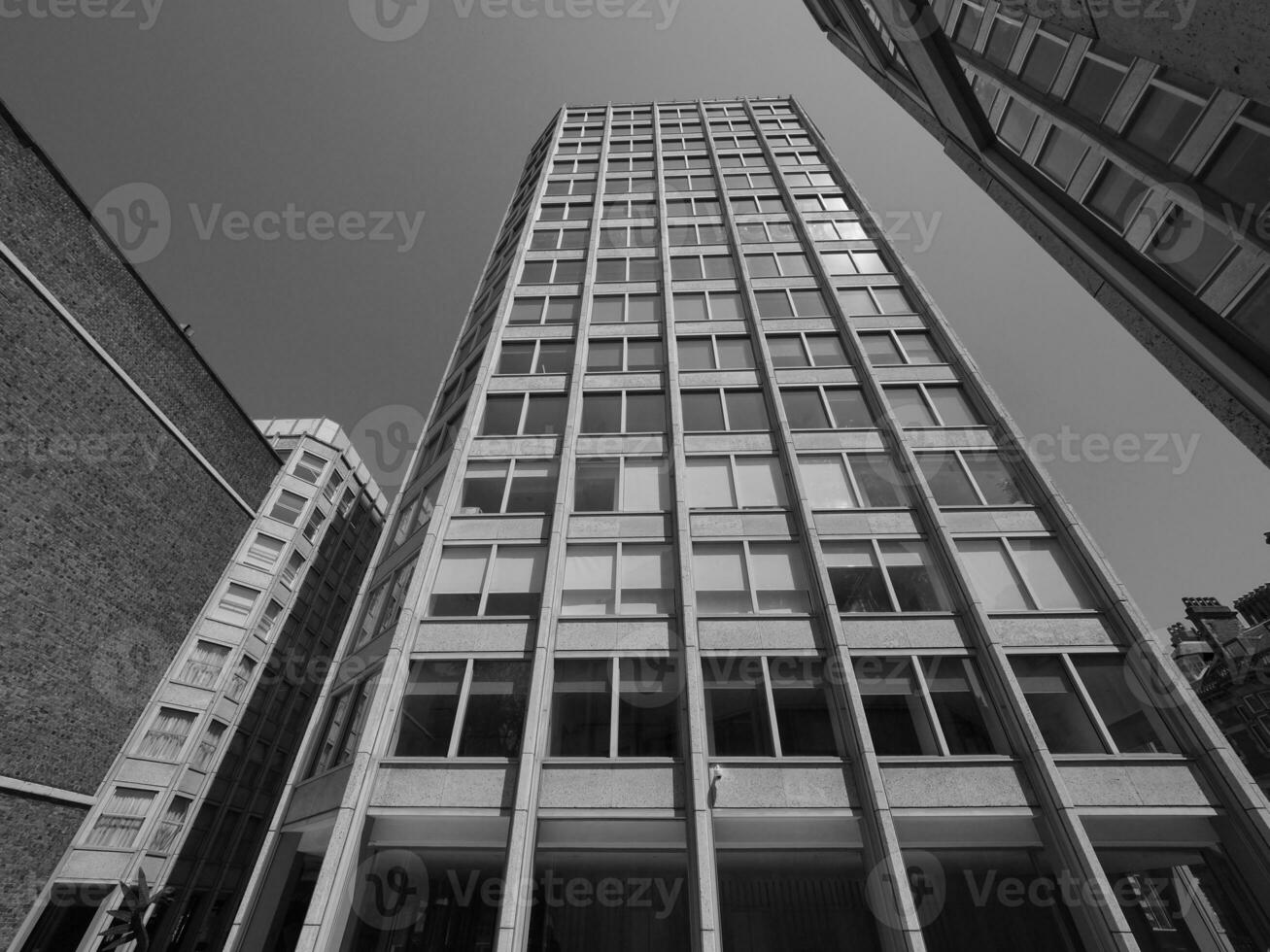 Economist Building in bw in London photo