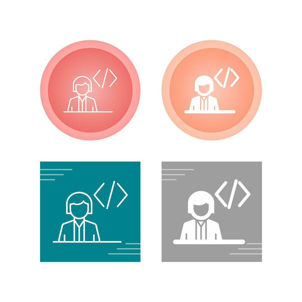 Programmer Vector Icon