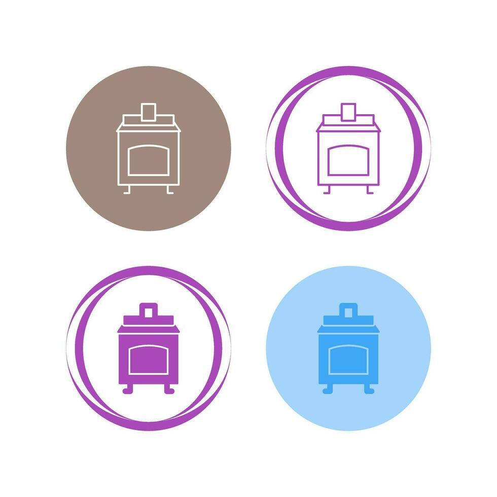 Coal Furnace Vector Icon
