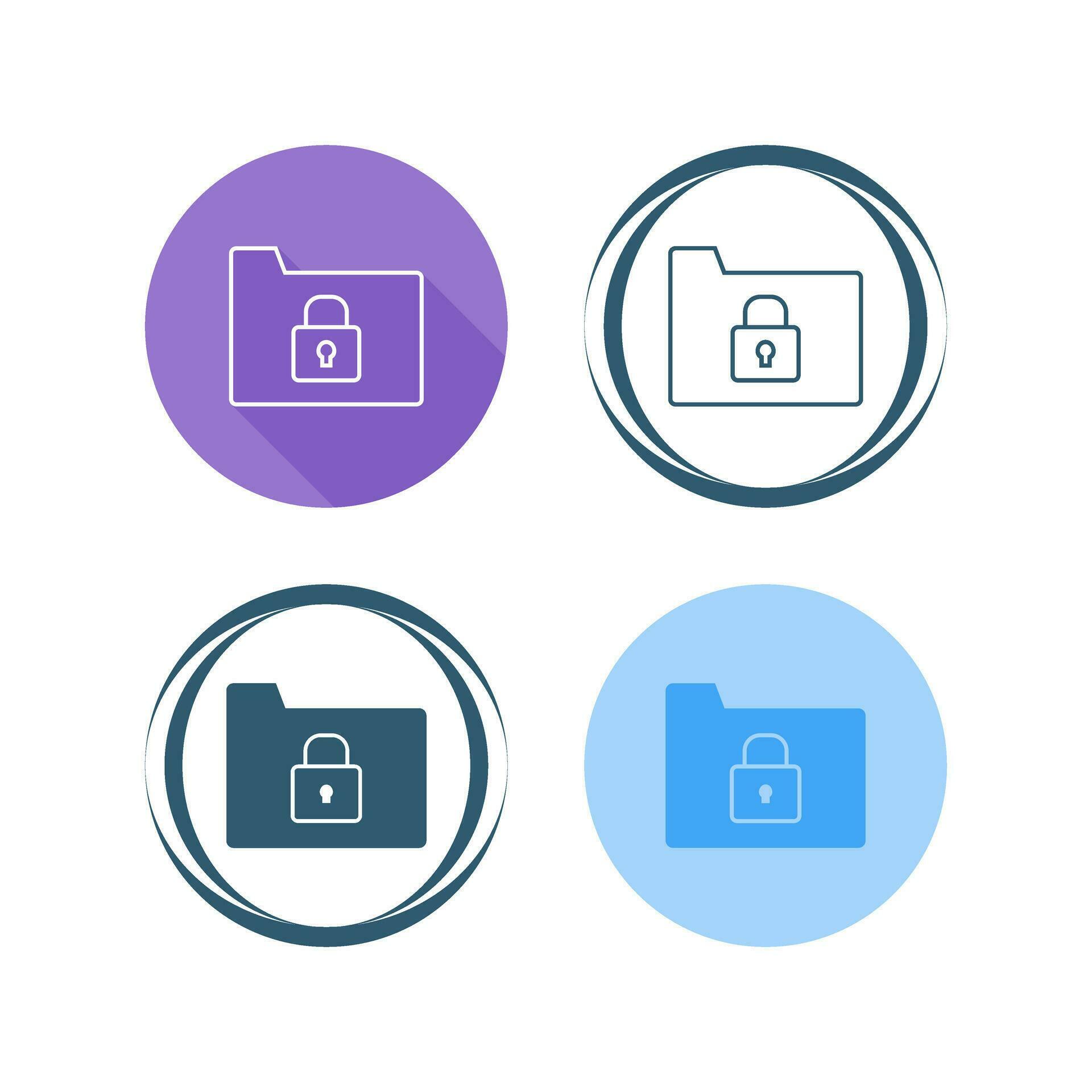 Secure Folder Vector Icon 26661025 Vector Art at Vecteezy