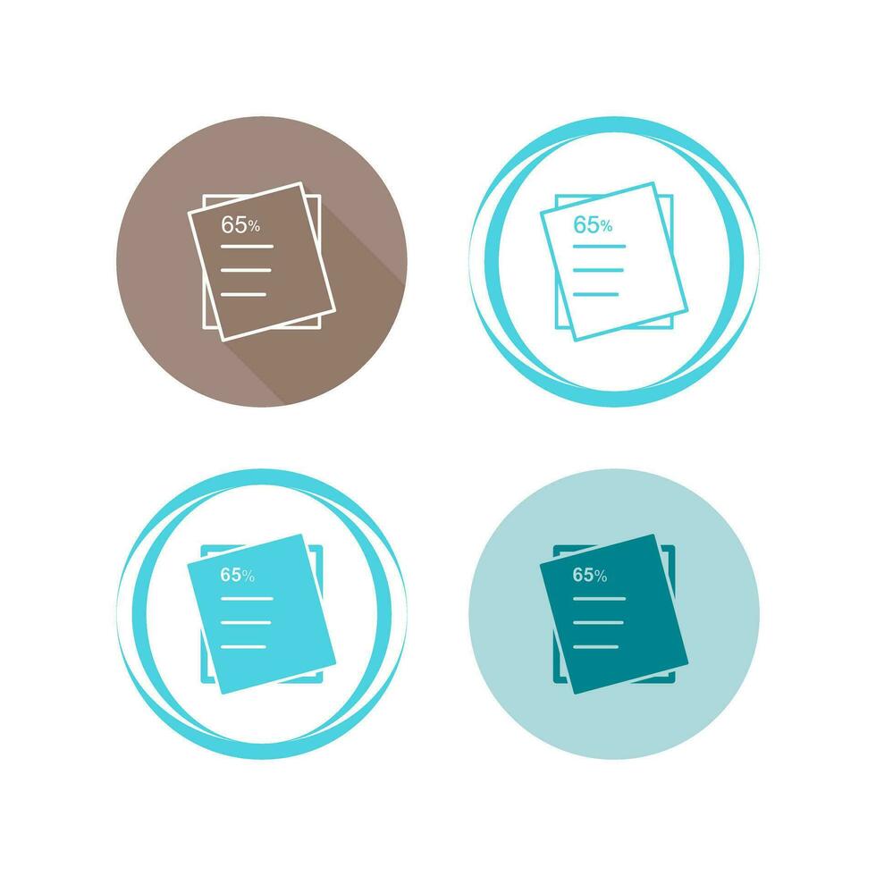 Graded Paper Vector Icon