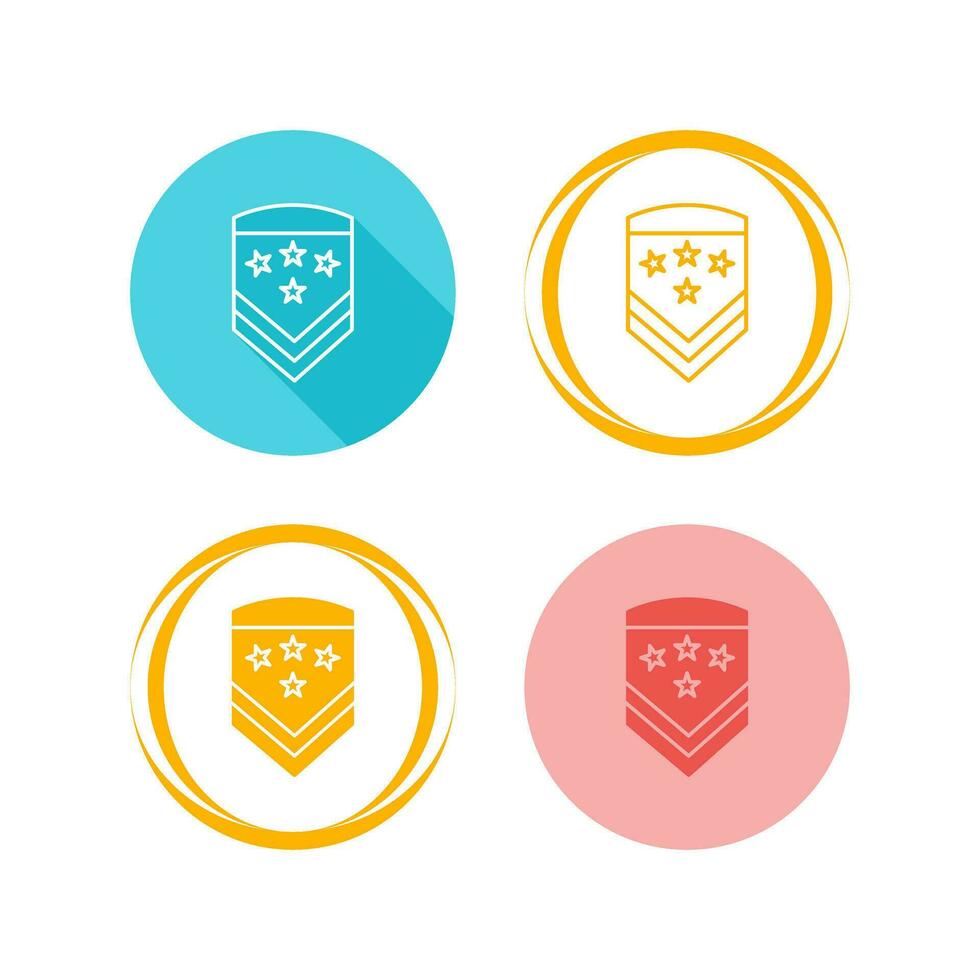 Military Badge Vector Icon
